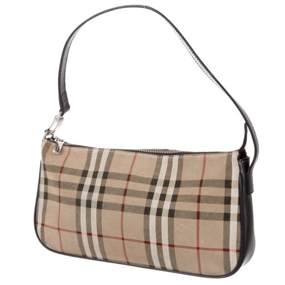 Burberry Suede Nova Check Bag